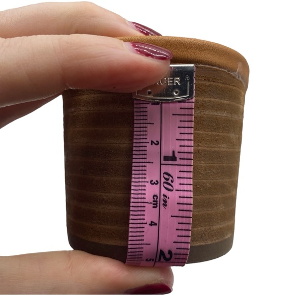 Soludos Shoes Lucia Heel Sandals Brown Leather Casual Peep Toe Buckle Size 9.5 - Picture 10 of 12